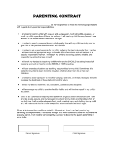 Parenting-Contract