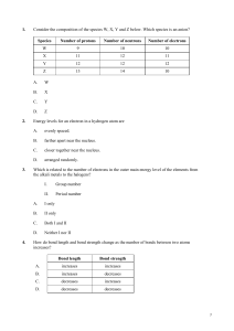 atomic structure chemistry ocr questions