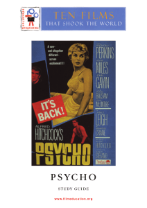 Psycho Study Guide (1995)