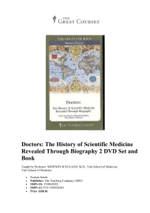Doctors The History of Scientific Medicine Revealed Through Biography (2005)