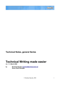 Technical Writing Made Easier by Bernard Spuida (2002)
