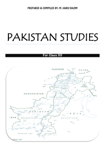 xii pakistan studies notes  english 
