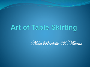 Art of Table Skirting