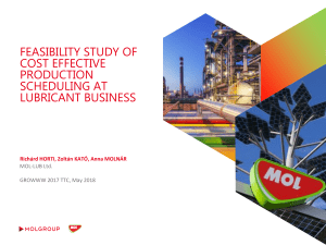 2 - Feasibility study of cost effective production scheduling at lubricant business v2