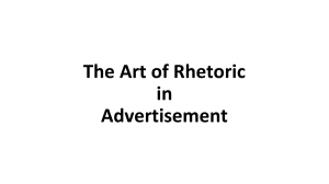 The Art of Rhetoric in Advertising
