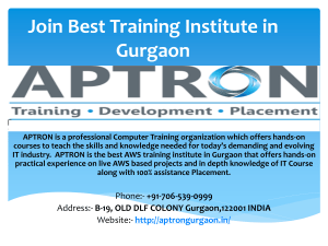 Join Best Training Institute in Gurgaon