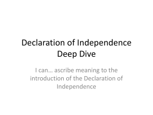 Declaration of Independence Deep Dive