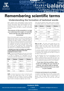 Remembering Scientific Terms Update 051112