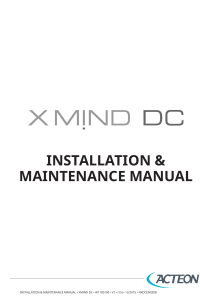 XMIND DC Installation Manual