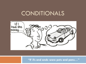 conditionals