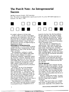 Fry 1987 SAM  Advanced Management Journal