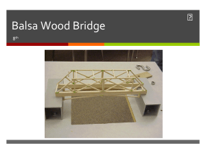 Balsa Wood Bridge