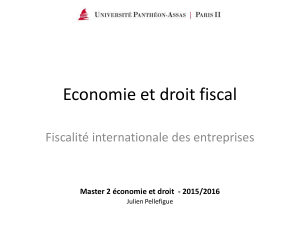 DROIT FISCAL FISCALITE INTERNATIONALE