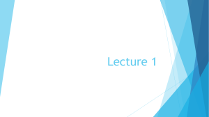 Lecture 1 copy