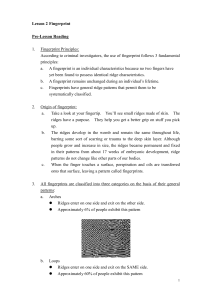 Finger print activity and worksheets