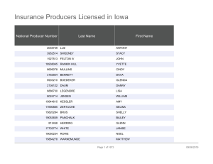 Insurance Producers Licensed in Iowa (4)