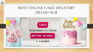 Best Online Cake Delivery in Delhi NCR