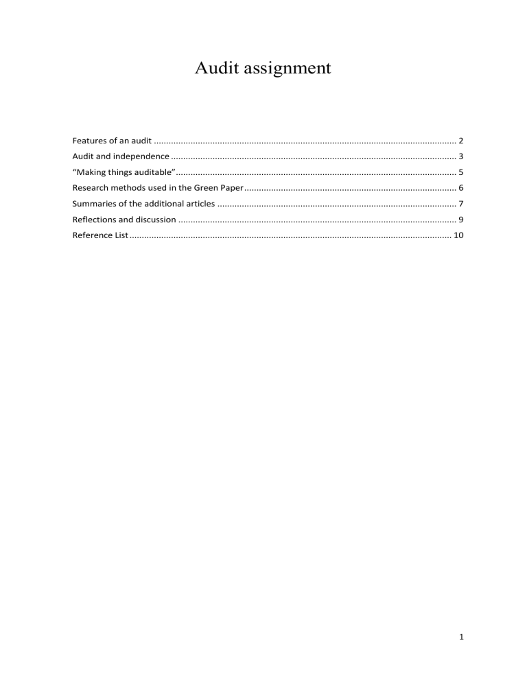 assignment audit your understanding 5 1 (practice)