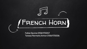 French Horn - Tiup Logam (1)