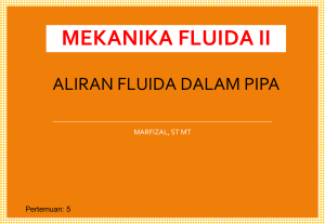 Mekanika fluida 2 Pertemuan 5 okk