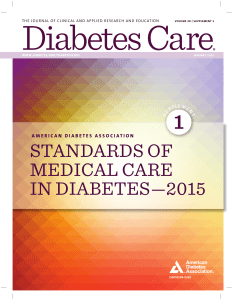 ADA Care Guidelines 2015