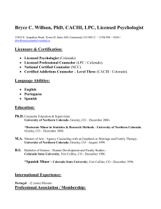 Dr. Bryce Willson - Resume 5-6-19