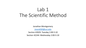 Scientific Method Lab Presentation