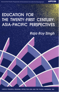 Education for the twenty-first century: Asia-Pacific perspective