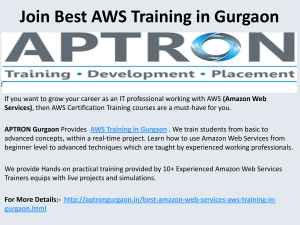 Best AWS Training Institute in Gurgaon