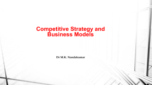 Competitive Strategy and Business Models (1)