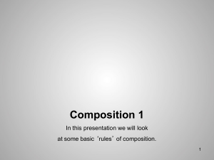 Composition 1 - Rules of Composition-1