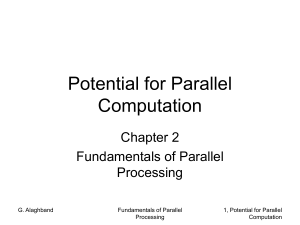 Potential for Parallel Computation