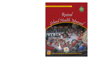 Revised School Health Manual-2010-CBSE-India