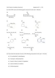 CH112 SFY Chem 2 Assignment 2 (2019)