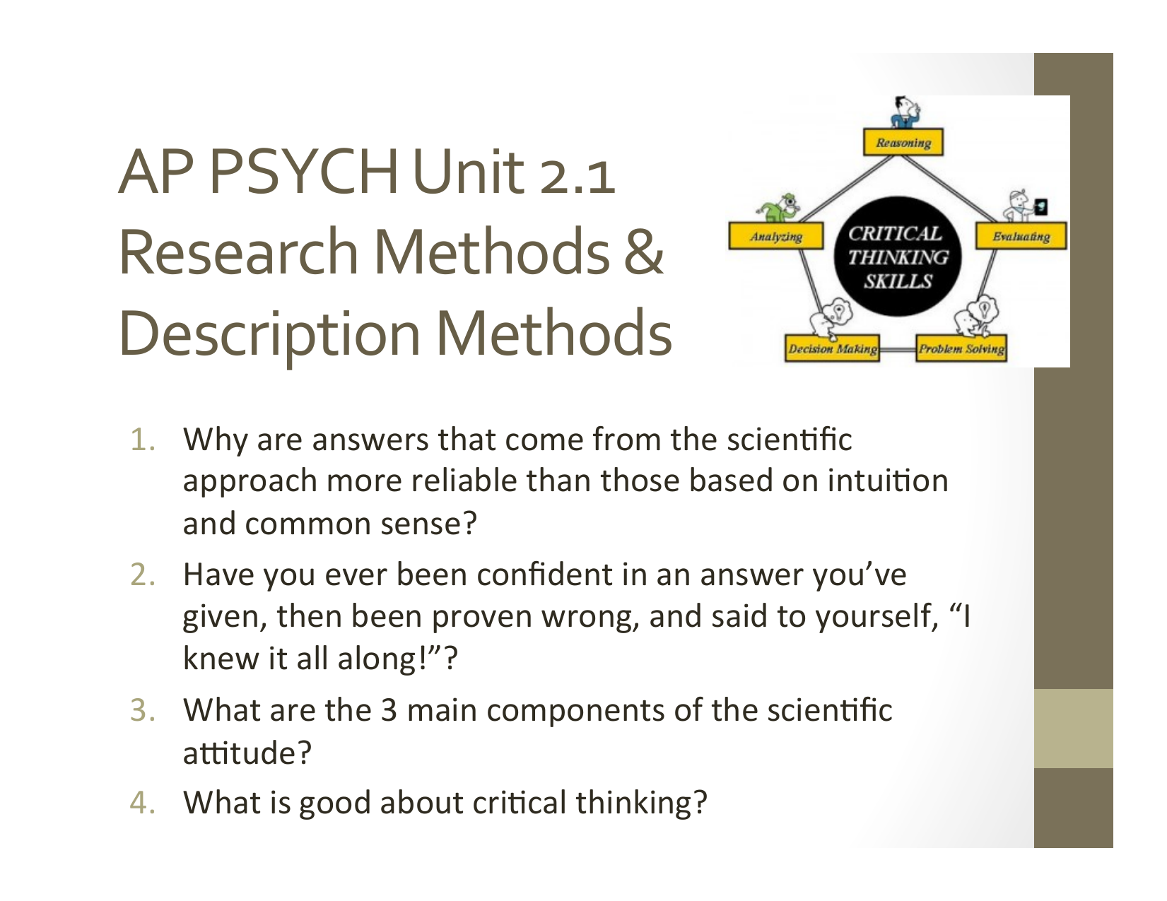 descriptive research methods ap psych