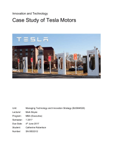 C Robertson Tesla Case Study V Final