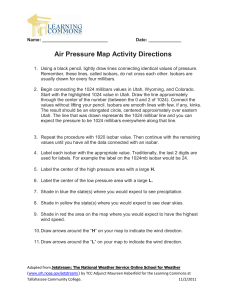 air pressure map activity directions