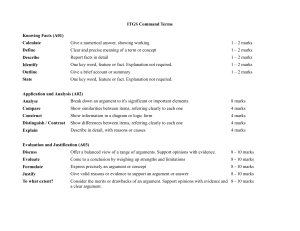 ITGS Command Terms definitions handout