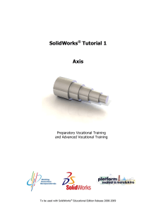 SOLIDWORKS TUTORIAL 01