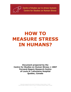 How to measure stress...new