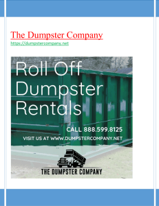 dumpster rental paramus