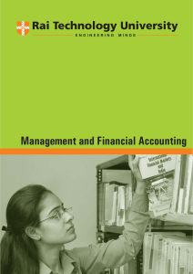 Management & Financial Accounting