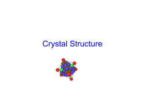 4 - Crystal structure