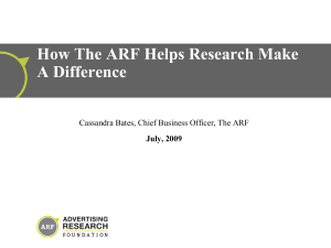 why the ARF vf