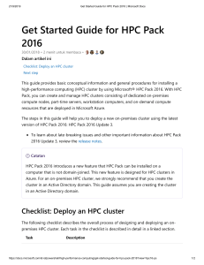 Get Started Guide for HPC Pack 2016   Microsoft Docs