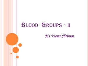 Blood Groups II -L