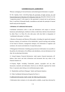 CONFIDENTIALITY AGREEMENT v2