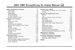 2003 GMC Envoy Manual en CA