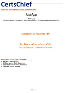 NS0-002 Real PDF Exam Material 2019