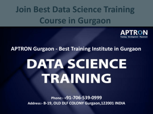 Join Best Data Science Training Course in Gurgaon